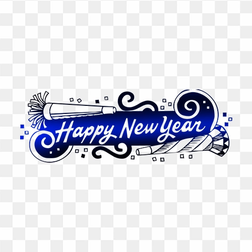 free download royalty free png image of happy new year
